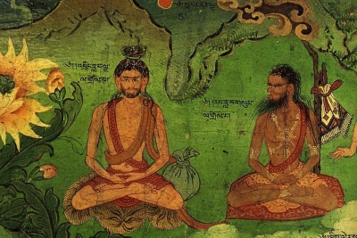 No Caminho do Dzogchen - Mural do Templo Secreto dos Dalai Lama - Lukhang - Tibet